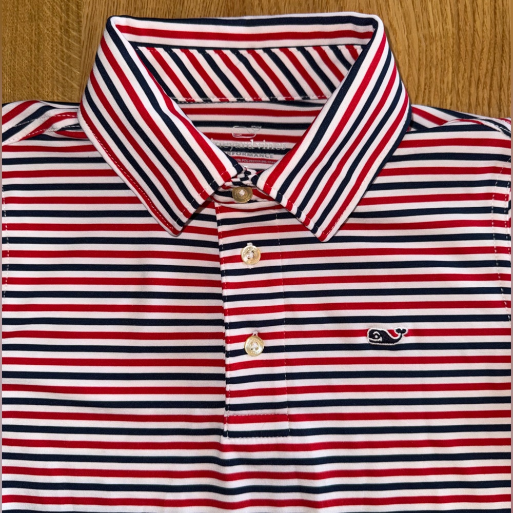 Vineyard Vines Striped Kids Polo Shirt